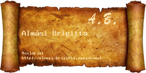 Almási Brigitta névjegykártya